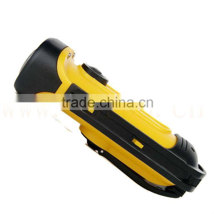 Wind-up Dynamo Rechargeable Emergency LED Flashlight Torch With Waterproof Function