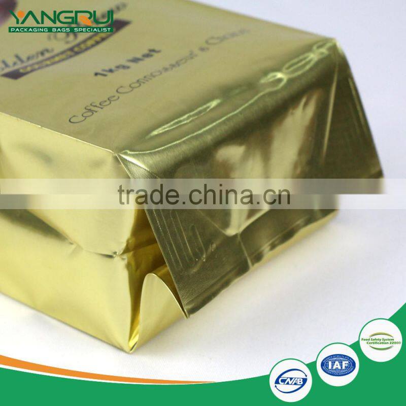 customized food grade 8 side seal square bottom pouch laminateld food bag