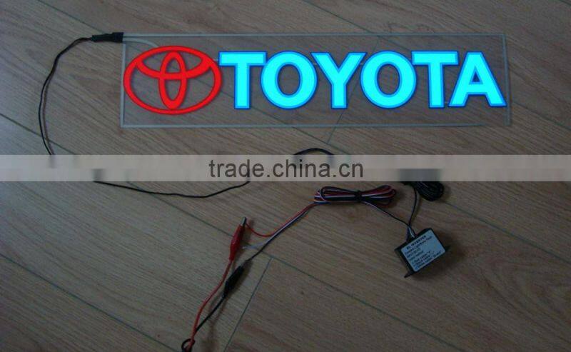 400mmX100mm EL flash car sticker,EL flashing sticker,equalizer el car sticker