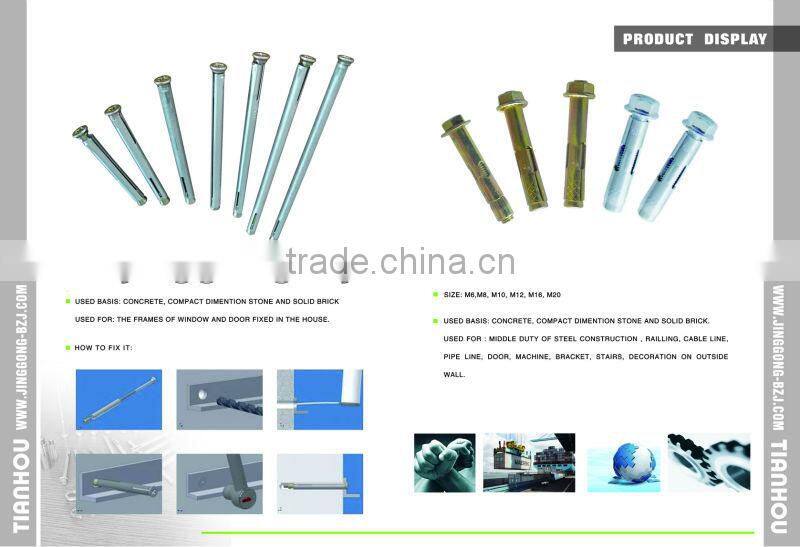 SLEEVE ANCHOR/METAL ANCHOR BOLTS