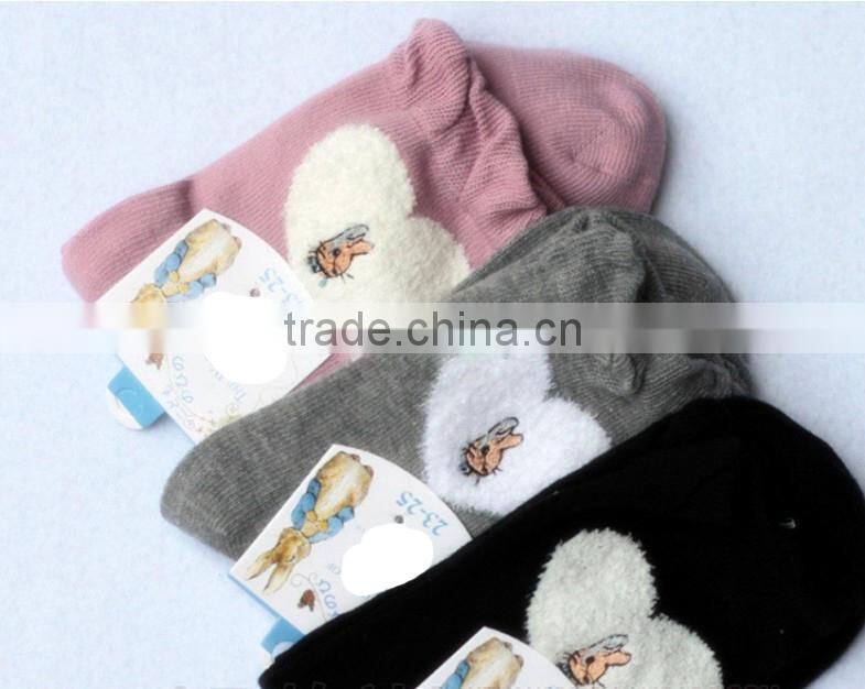 Original cotton socks female Peach Squirrel sock embroidery machine modal cotton socks