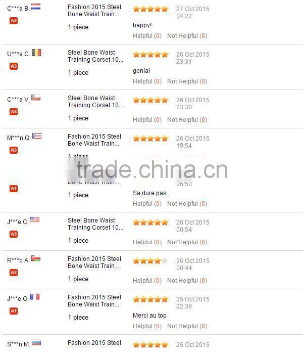 Wholesale Black Color High Quality Waist Training Corsets Vest