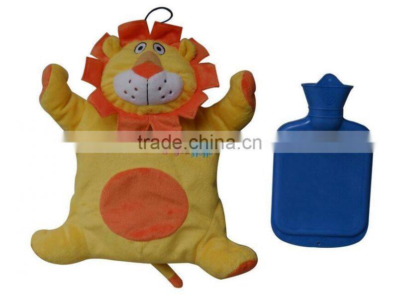 soft plush Lion cover for hot water bottle and heat bag,hot water bag Cover