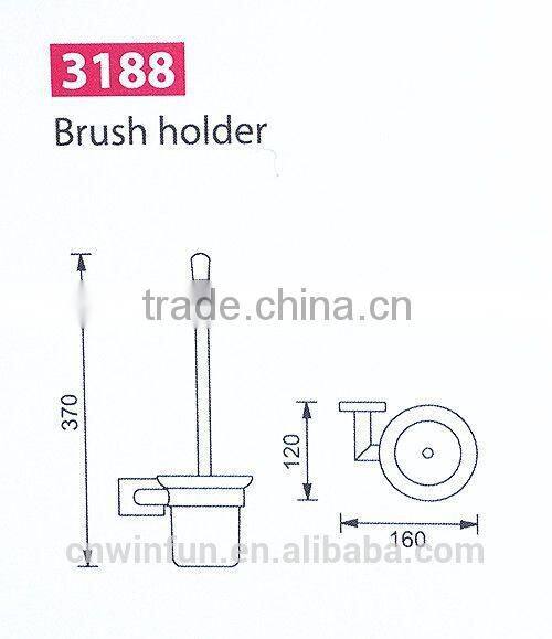 Solid Brass Chrome Finish Toilet brush holder, Bathroom Hardware Product,Bathroom Accessories FM-3188