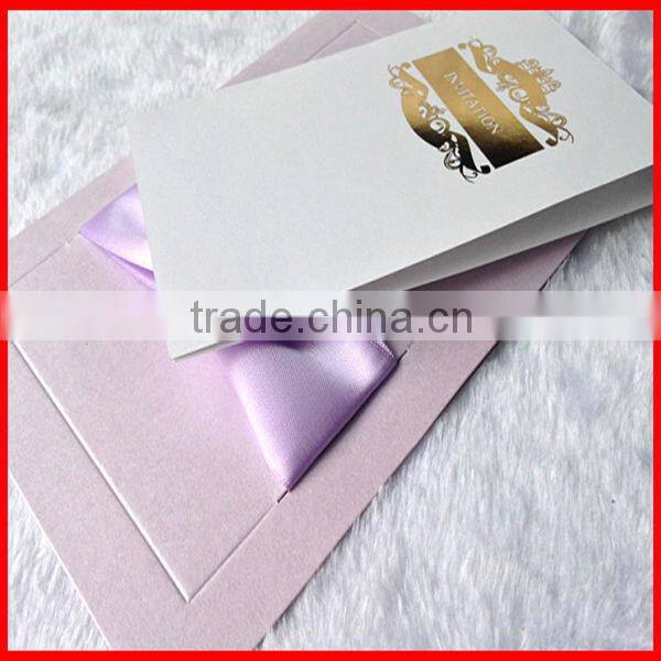 2014 Hot Sale Fashion Handmade China Wedding Invitation Card Designs