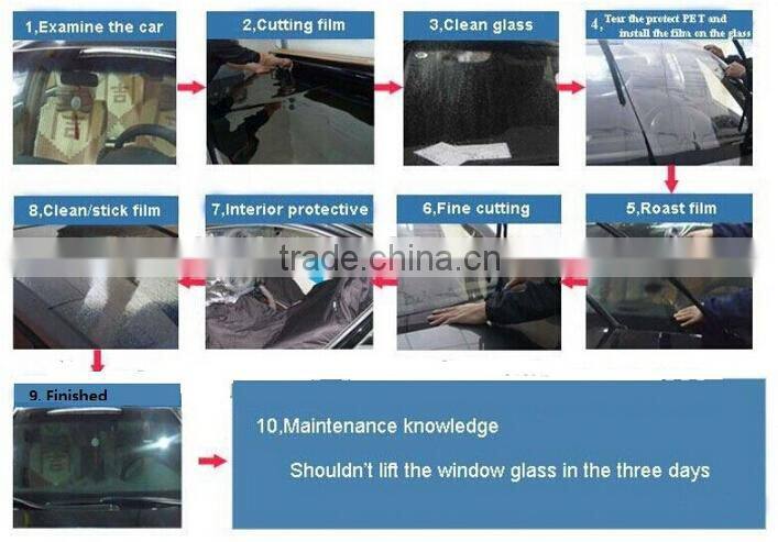 High quality car exterior accessories UV blocking adhesive static cling window film