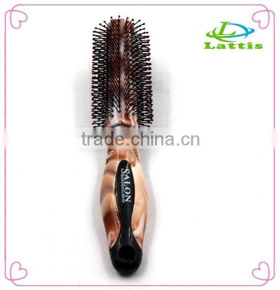 Wholesale paddle plastic hair brush with air cushion paddle brush color elastic paint hair brush