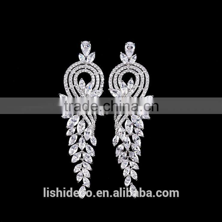 Latest Artificial Diamond Earrings Jewelry Party Wear Custom Fashion Earring