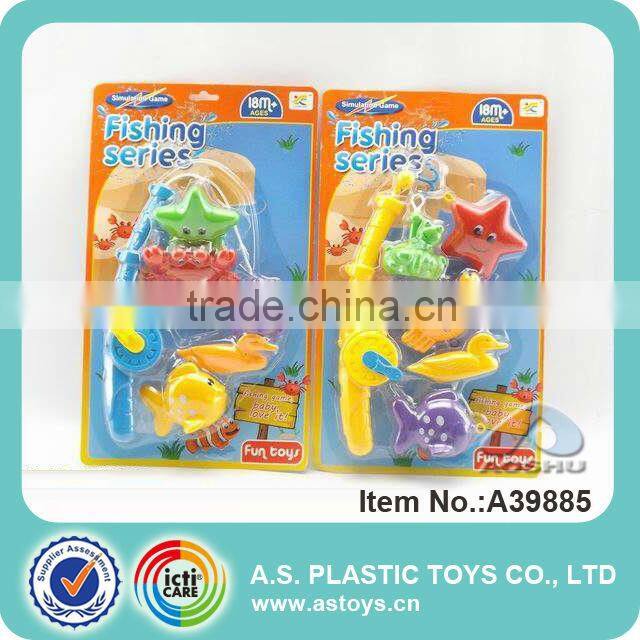 Plastic wind up indoor fishing games for kid