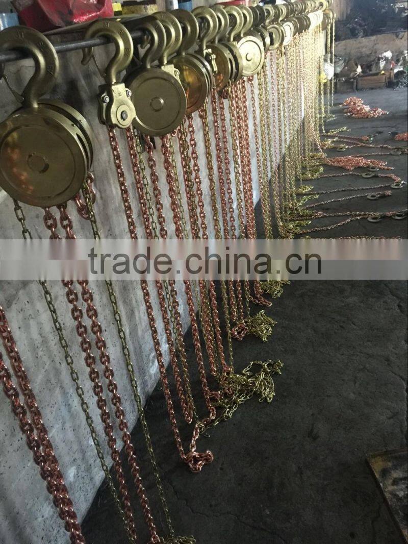 Sparkless chain block / no sparking chain block