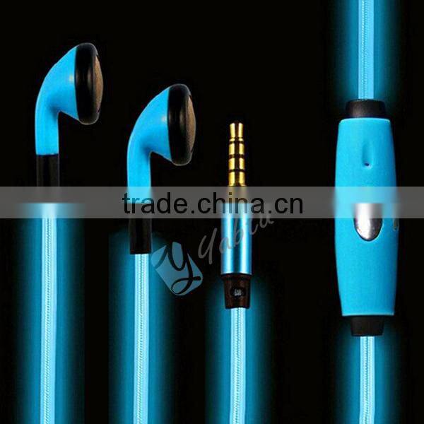 Yabta Visible Flashing EL Lighting Earbuds for Iphone