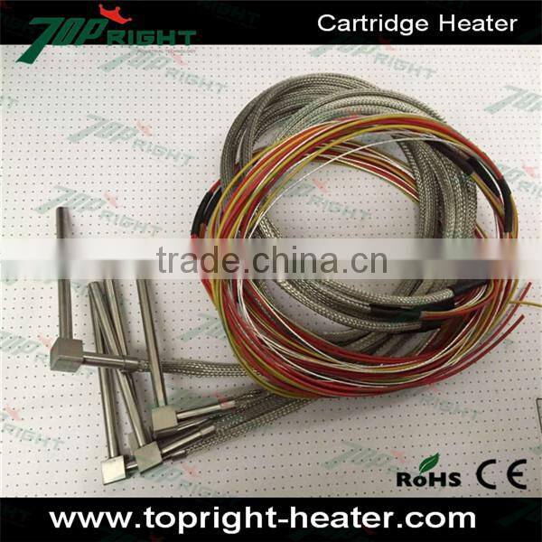 Topright SUS304 sheath 300mm lead wire length cartridge heater