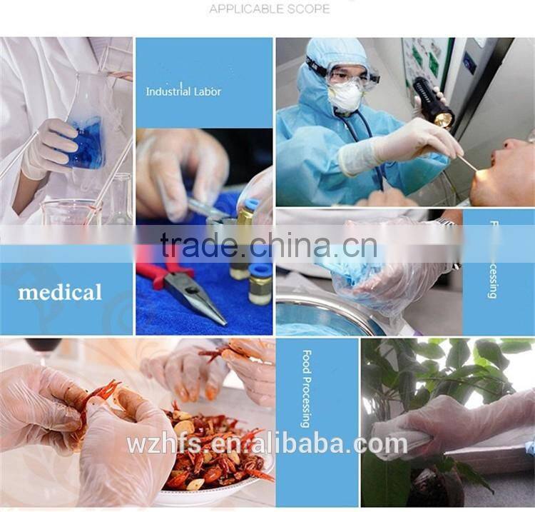 Food grade disposable vinyl glove for food handling 2016 New Glove