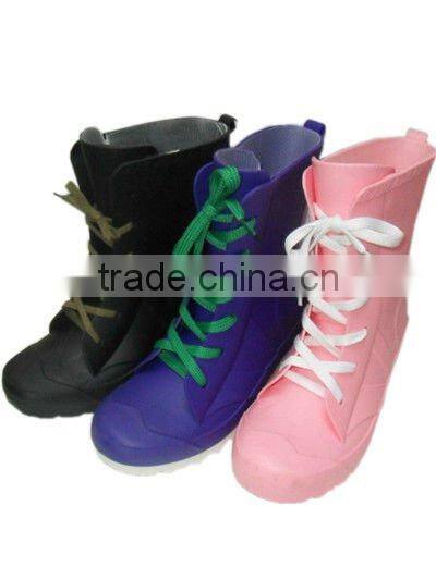 Women Fashion horse riding rain boots