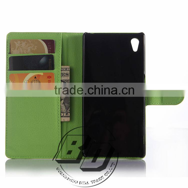 Ultra High Quality Magnetic flip PU leather wallet case with card slots For Sony Xperia Z5 Premium luxury Case fast delivery