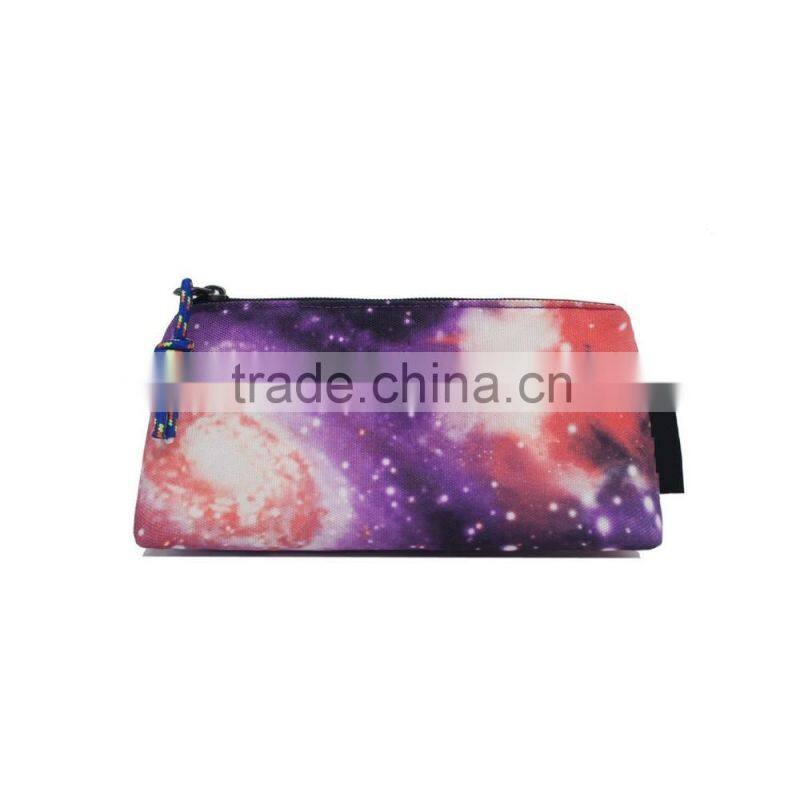 Large Capacity Universe Galaxy Pencil Case Pen Bag Pounch with Purple