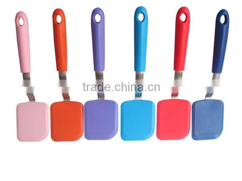 Useful Names of Silicone Kitchen Utensils Turner with Stainless Steel Connection