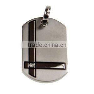 Non-Corrosive titanium dog tag engraved,titanium pendant,titanium casting