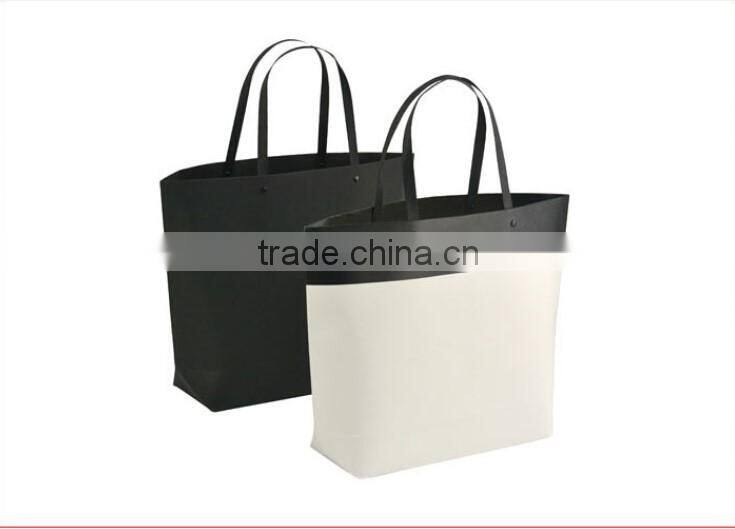 new desgin kraft paper black cardboard boat style paper bag