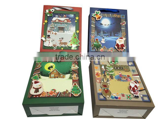 China Gift Paper Bag Manufactures Christmas Paper Package Bag