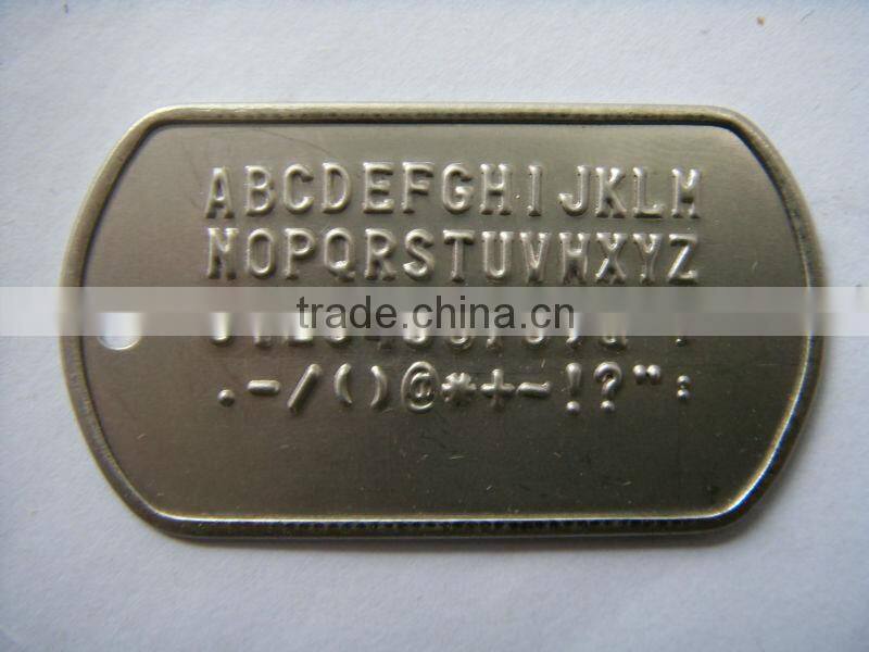 Russian and English character embosser