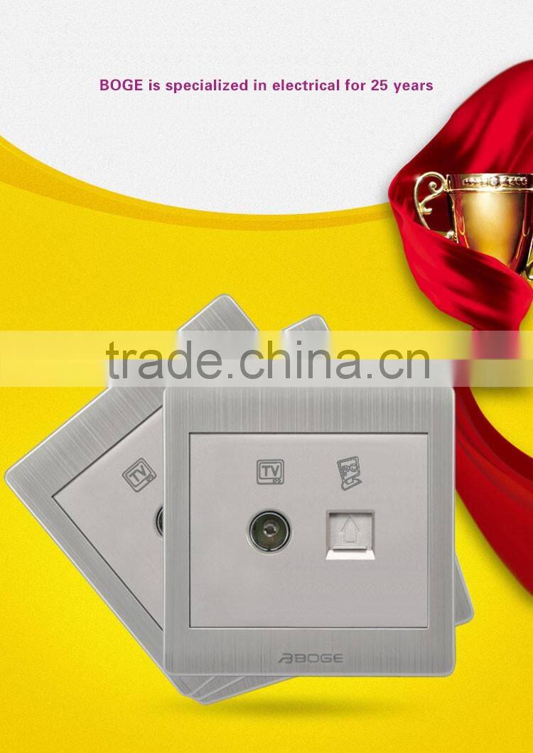 television socket and pc socket pressure- line type