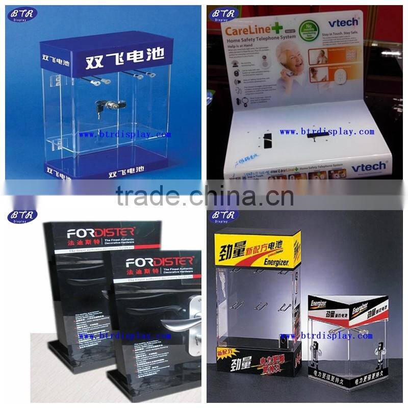 plastic acrylic battery display rack