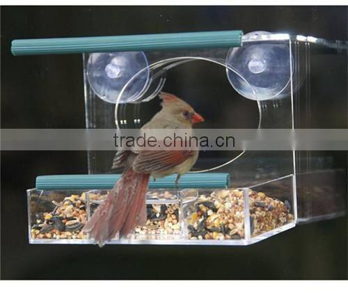 Window mounted Bird Feeder bird house for Small and Large Wild Birds