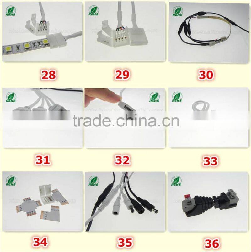 3528 strip light connector with wire leads