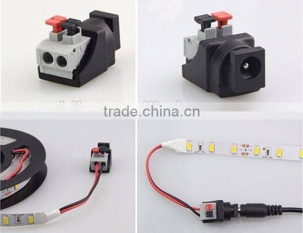 5.5*2.1 5.5*2.5 male DC connector / DC Plug /DC adapter terminal block with push-button