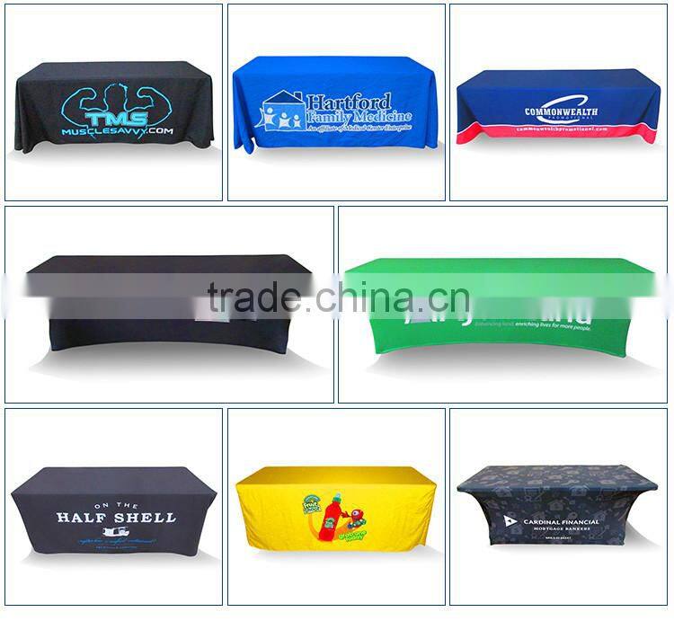 cheap custom company logo trade show display tablecloth for sale