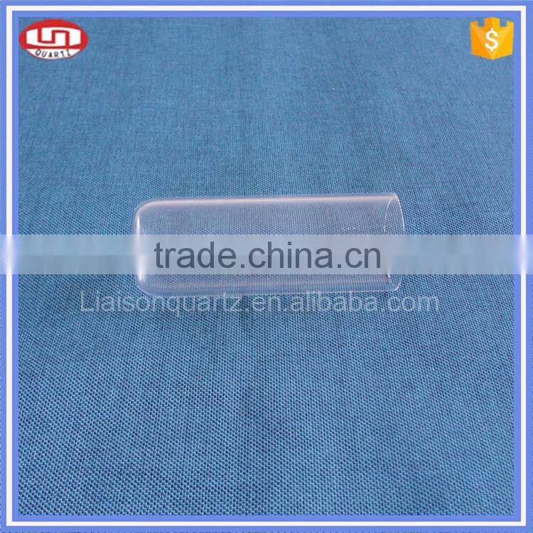 Large diameter glass tube with flat bottom
