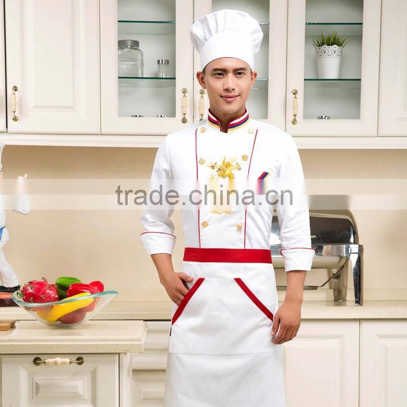 customized with good quality double breasted multi chef