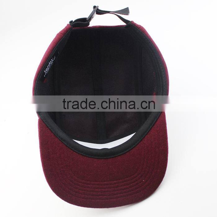 Fashion design cheap 5 colors custom flat brim 5 panel cotton twill cap