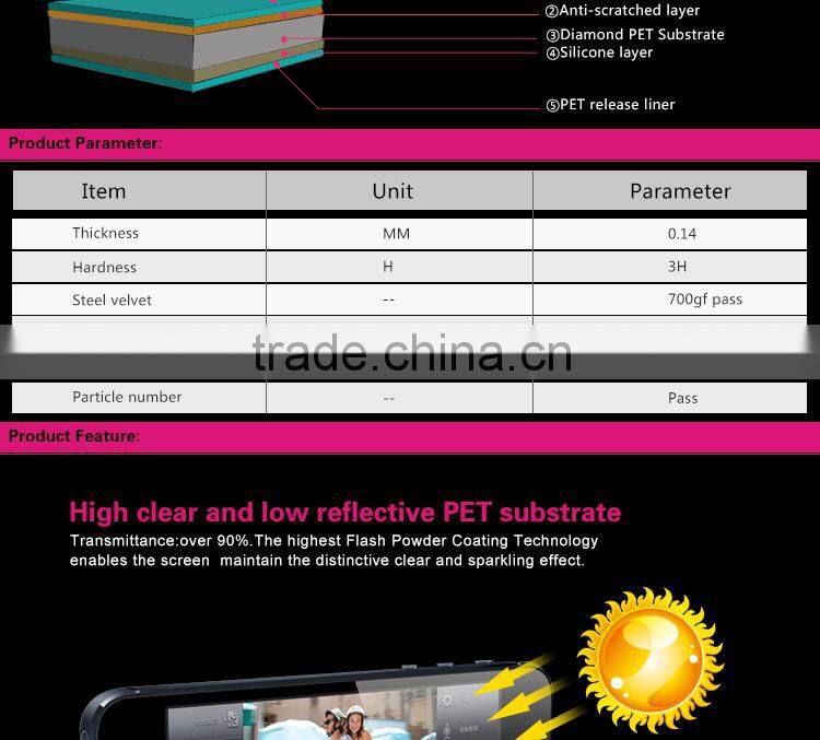 Korea PET Diamond screen guard for blackberry 9810