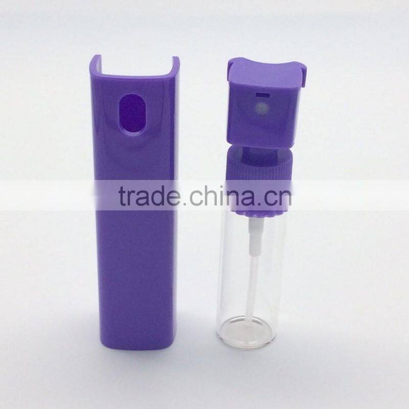 10ml with glass plastic perfume sprayer bottle