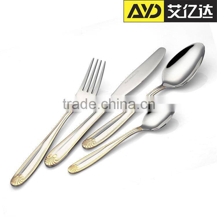 Spoon and Fork set! silver and gold cutlery