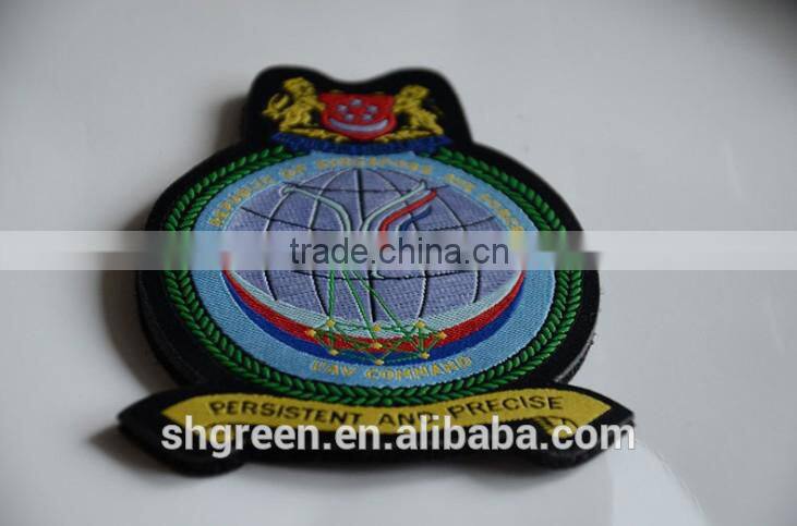 high definition off-white taffeta woven label,knitting clothing tag