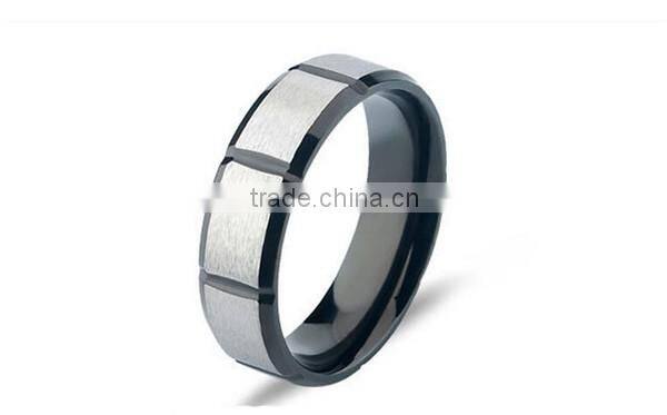 2016 newest design high polished cool simple stainless steel wedding band ring for Lover