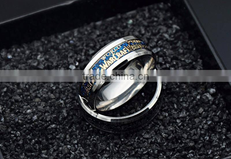 Factory Cheap Stainless Steel Sticker Ring Punk Wide Wedding Band for men Jewelry