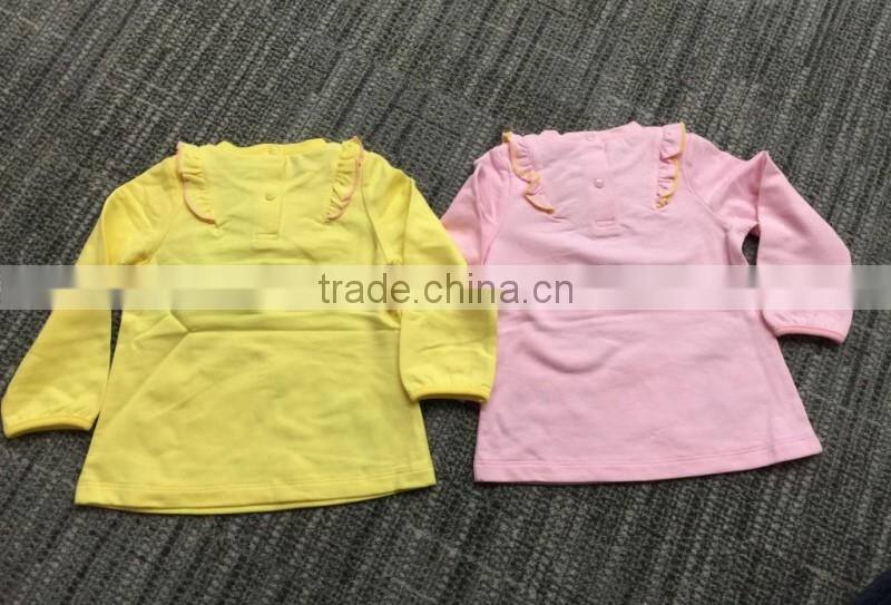 Custom children 2016 Autumn adult baby clothes with 100% cotton print long sleeve