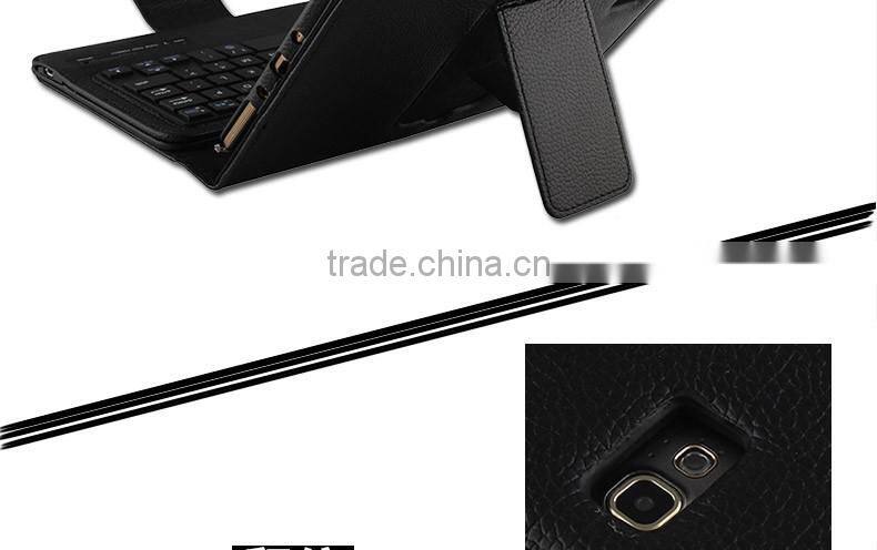 Litchi Pattern Wireless Mini Bluetooth Keyboard for Samsung TABS 8.4inch T700/705-SA04