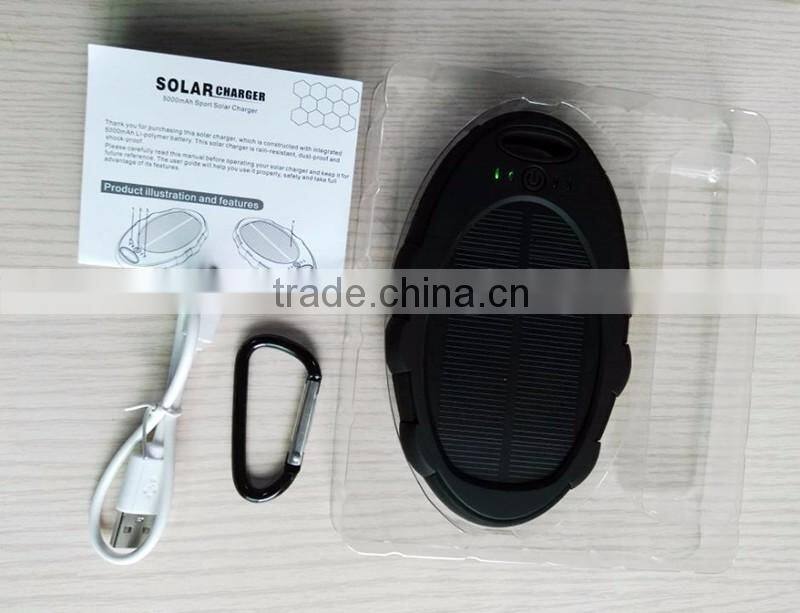 High quality 5000mah solar power bank portable for laptop