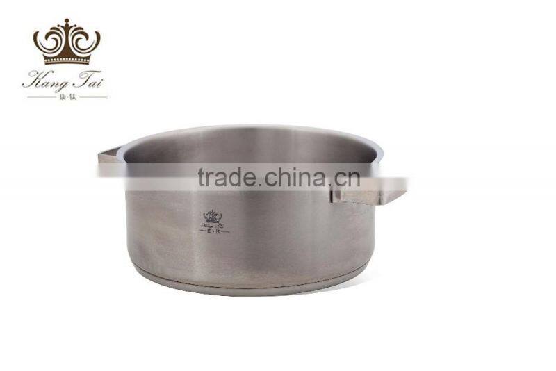 2016 health titanium milk pot with handle electric stockpot