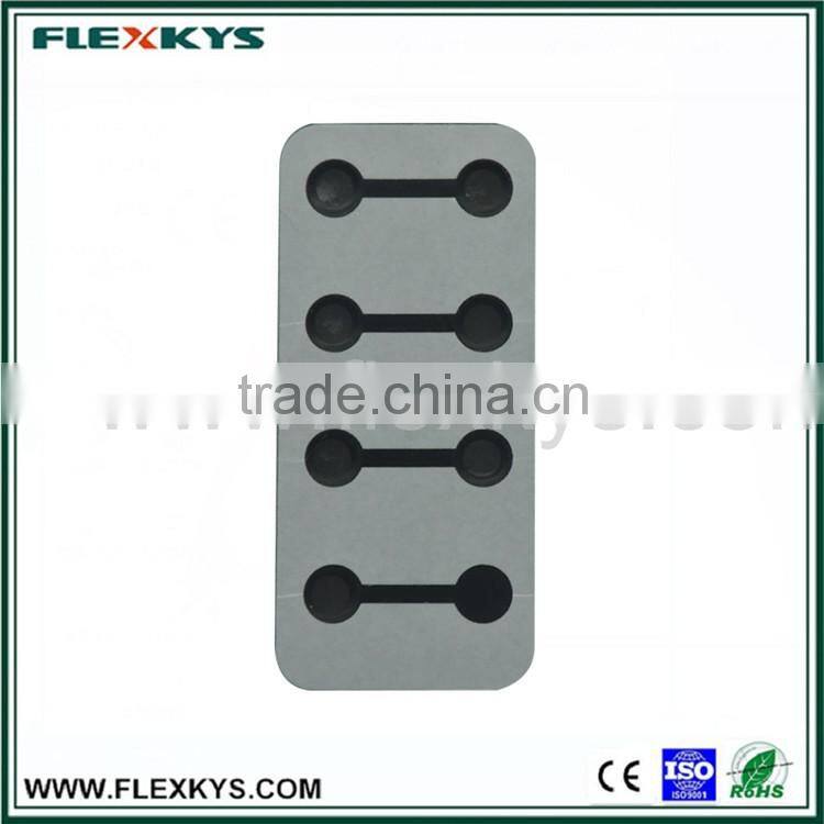 Practical metal dome matty PET graphic overlay with high quality