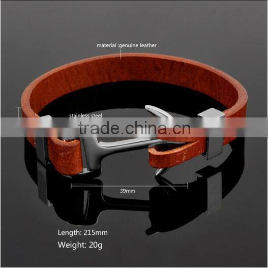 Fashion Jewellery Leather Anchor Bracelet Meaning
