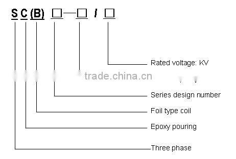 10kv SCB Series epoxy resin cast 1000kva H class power transformer