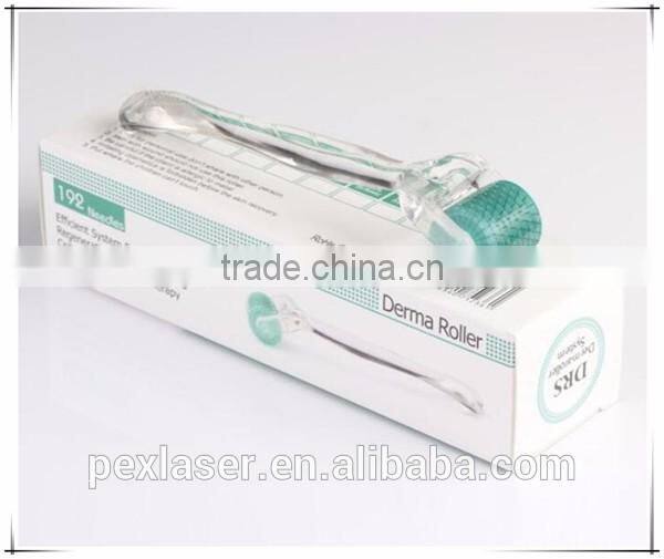 Portable 192 needles titanium derma roller for face body scar removal