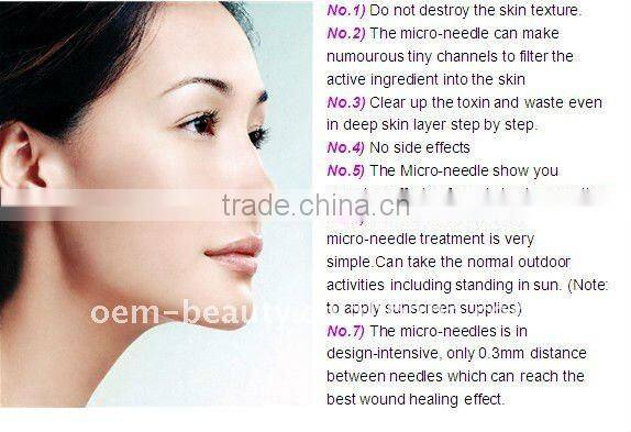 erase scar,wrinkles - micro needle therapy 540 derma roller