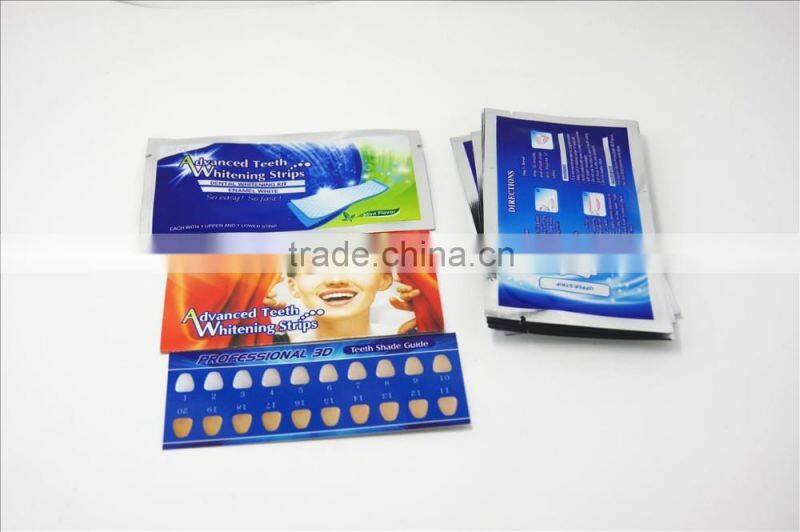 High quality dental bright home use non peroxide teeth whitening strips
